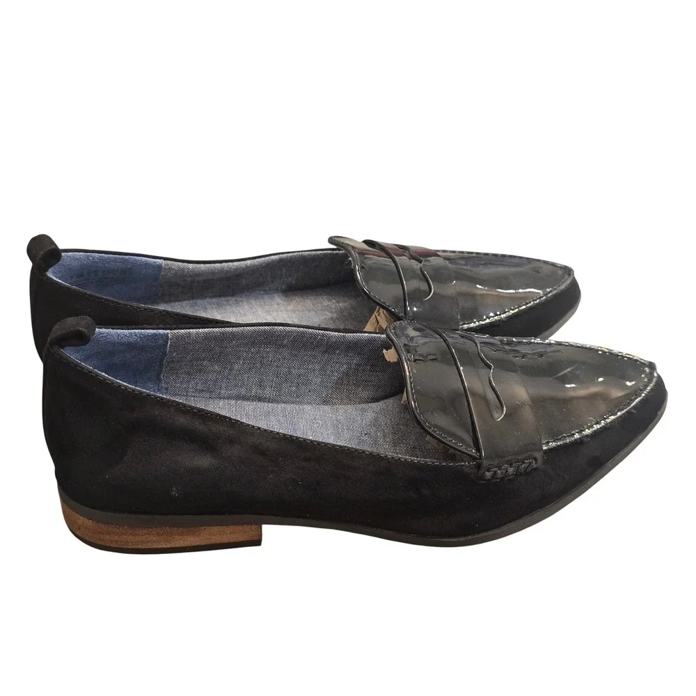 Dr. Scholl's Black Loafers Women's 7.5 Memory Foam Comfort Office Quiet Luxury